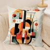 Bauhaus Modern Style Cushion Cover Silky Short Plush Double-Sided Printed Pillow Case for Sofa All Seasons Home Decor Gift