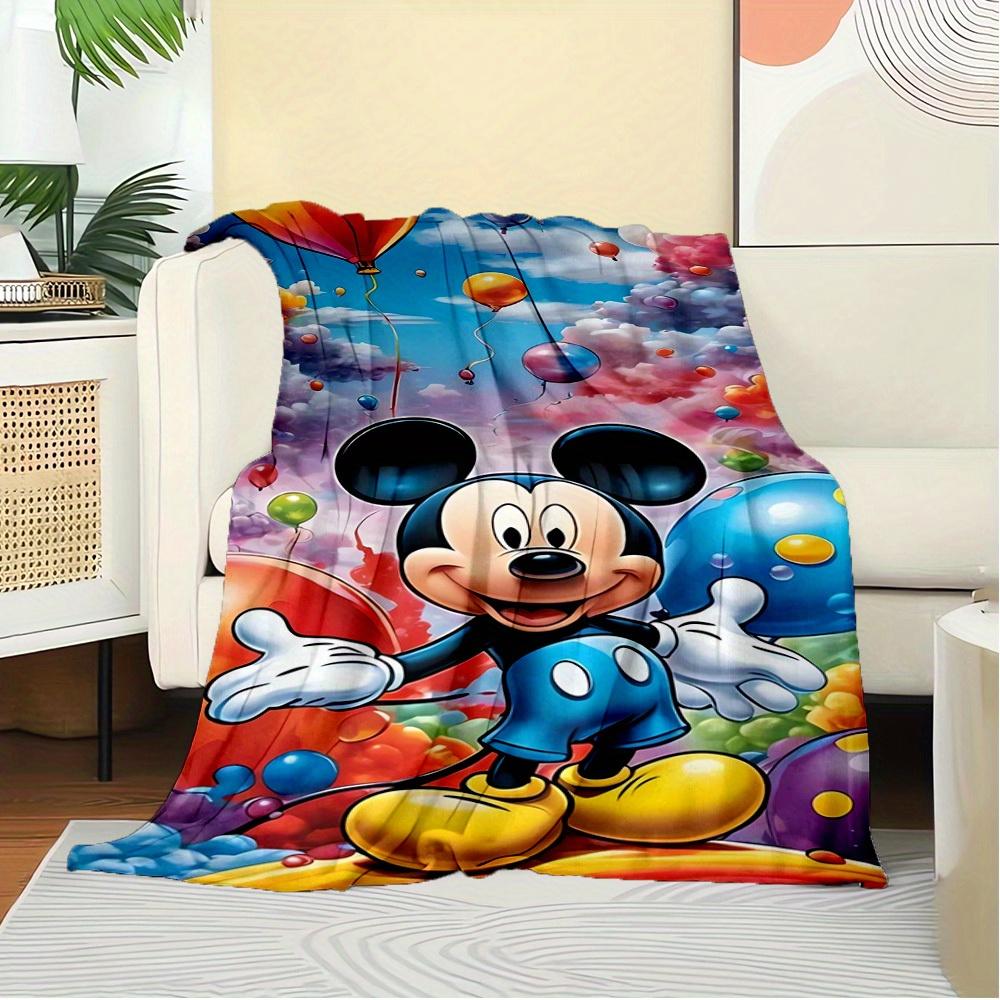 1pc Flannel Mickey Mouse Cartoon Pattern Bed Small Blanket, Suitable for Ation, Soft and Comfortable, a Great Gift