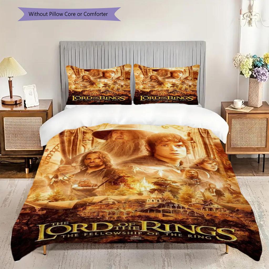 Lord Rings Trilogy Threepiece Set 1 Duvet Cover 2 Pillowcase Without Core Duvet Cover And Pillowcase Christmas Birthday Gift Bedding Set