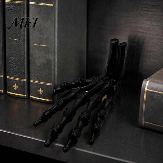 Skeleton Hand Ornament 3D Printed Figurine, Spooky Bone Statue for Lifelike Figurine Halloween Party, Gothic Model, Desk Decor Desktop Sculpture