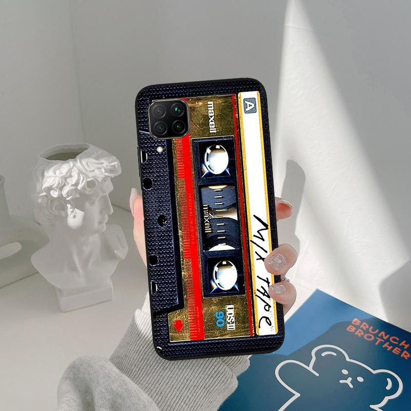 Gold Mix Cassette Tape For Honor Magic 5 Pro 50 70 90 X8 X7a X9a Huawei P Smart Nova 9 5T P60 P40 P20 P30 Lite Case
