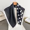 Spring and Autumn New Korean Small Square Scarf Women's 71 Cotton and Linen Versatile Small Scarf Neck Shirt Decorative Silk Scarf