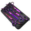 6.0 inch, color, purple 4-pack, pet grooming scissors, straight scissors, curved scissors, set.