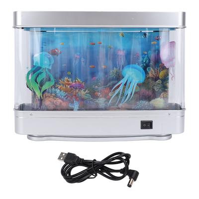 Fake Aquarium Lampe mit beweglichen Fischen LED Weißlicht USB 5V Stecker Künstliche Aquariumlampe für