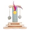 Cat Scratching Post Versatile Sturdy Interactive Cat Training Climbing Tree Scratching Post for Home