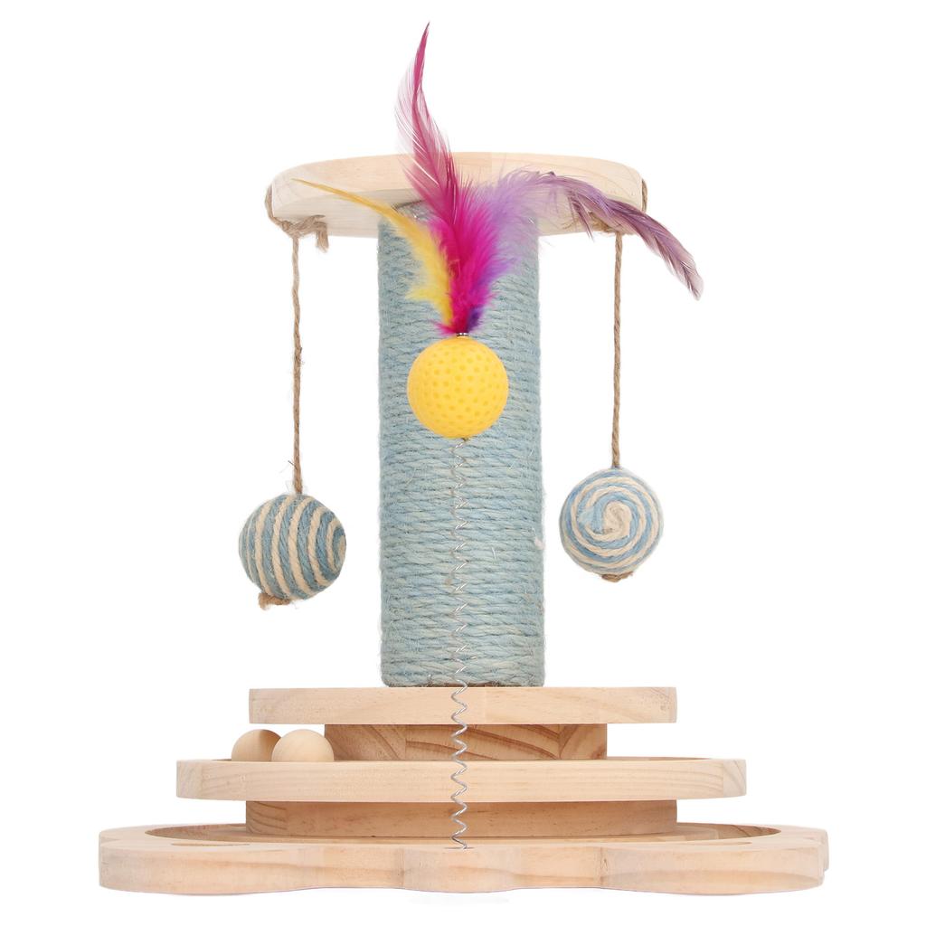 Cat Scratching Post Versatile Sturdy Interactive Cat Training Climbing Tree Scratching Post for Home