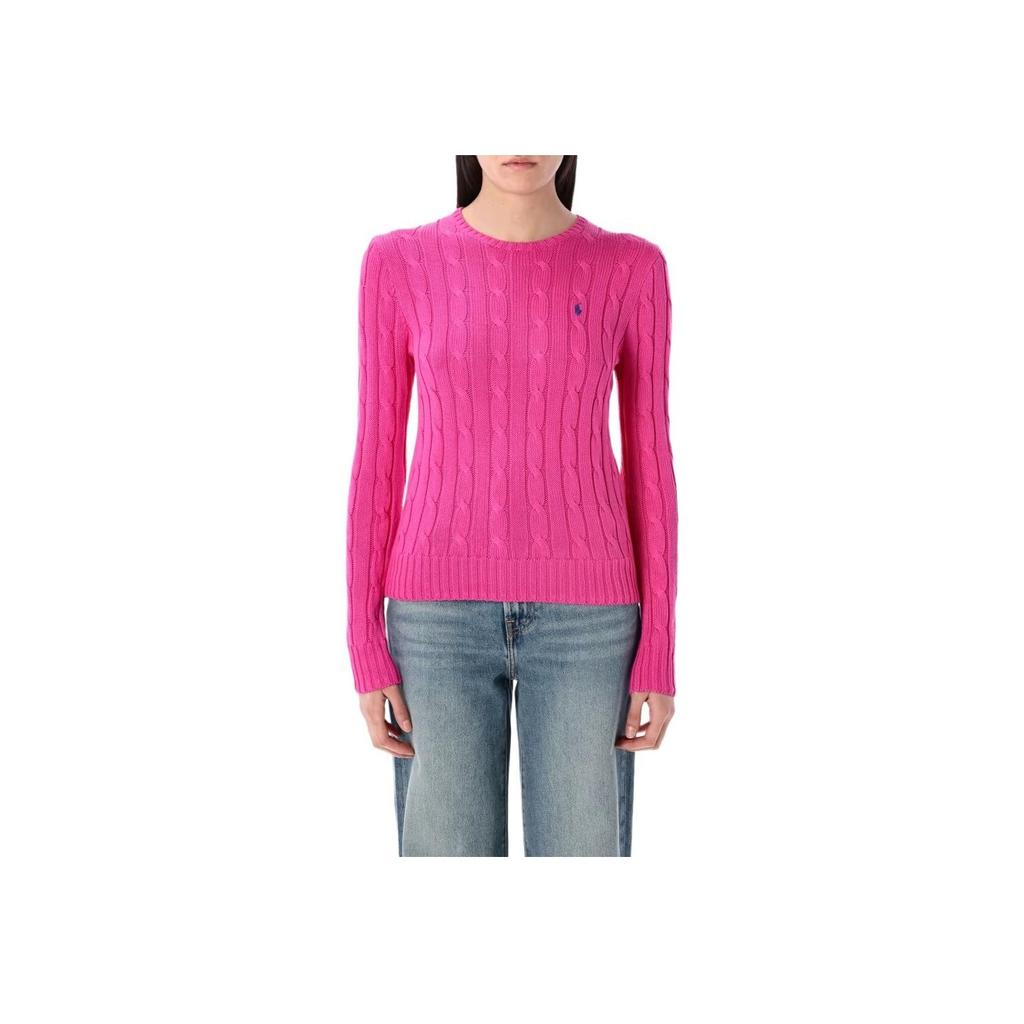 Polo Ralph Lauren Logo Embroidered Crew Neck Long Sleeve Sweater Women sweater 211891640-025