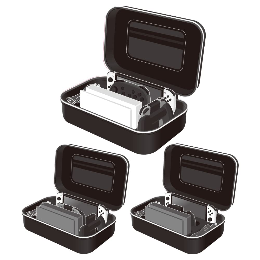 (Switch/Switch OLED Model) Hard Case (Black/White) - Switch