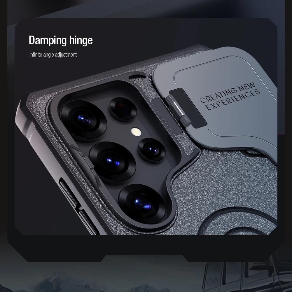 For Samsung Galaxy S25 Ultra 5G Case Nillkin Camshield Armor Prop Case Slim Camera Stand Case for Samsung S25 Ultra Lens Cover