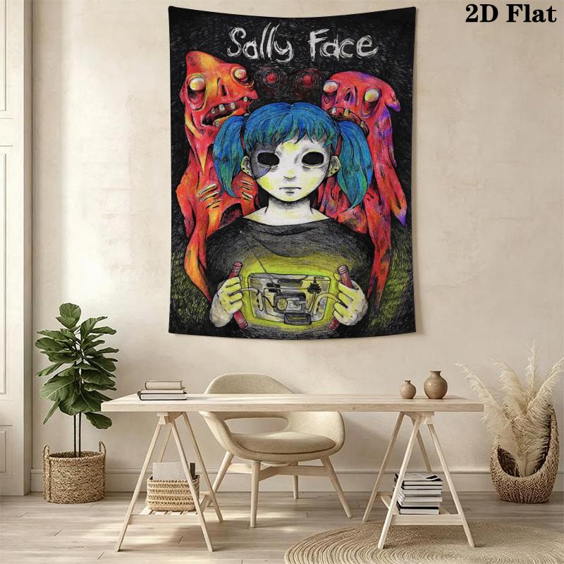 Sally Face Pattern Home Decor Tapestry, Wall Hanging, Decorative RV Wall Cloth.XGT0914189