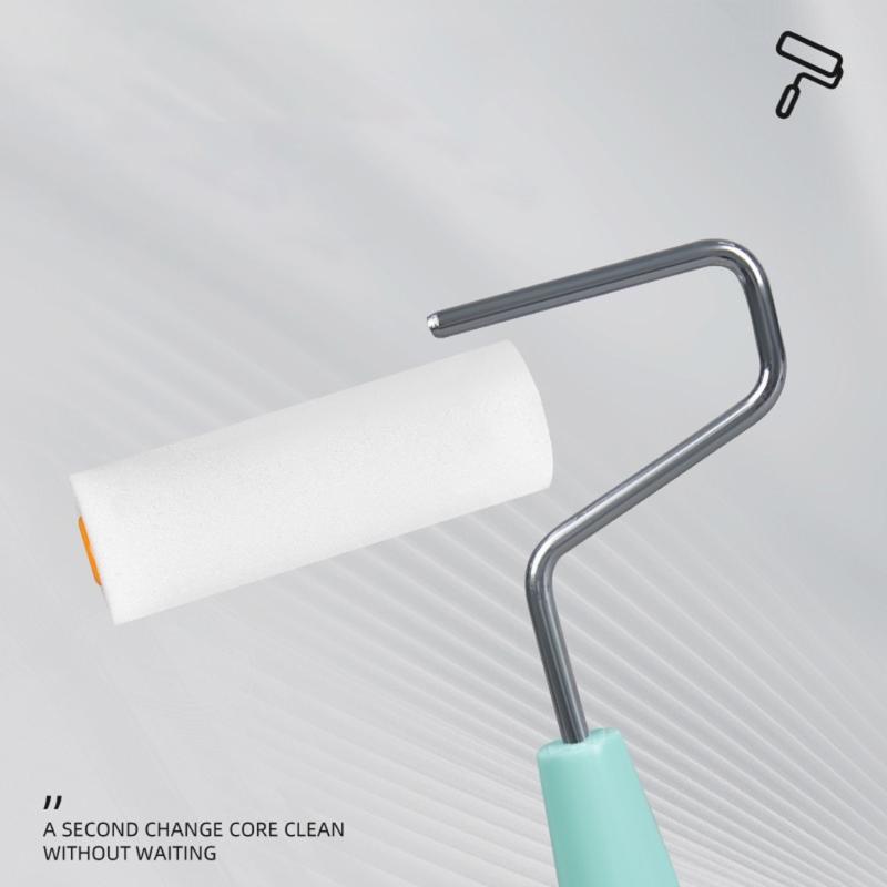 9pcs Mini Foam Roller Set Water Bases Paint Roller Detail Painting Roller Tool for Home Improvement & Craft Projects