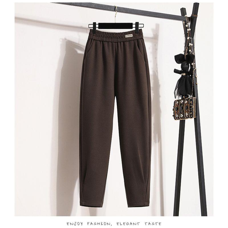 Amazon High Waist Woolen Pants Slim Looking Oversize Women's Clothing