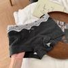 Female Spring and Autumn All Purpose Cotton Lace Edge 10A Antibacterial Extended Crotch Waist Flat Angle Panties