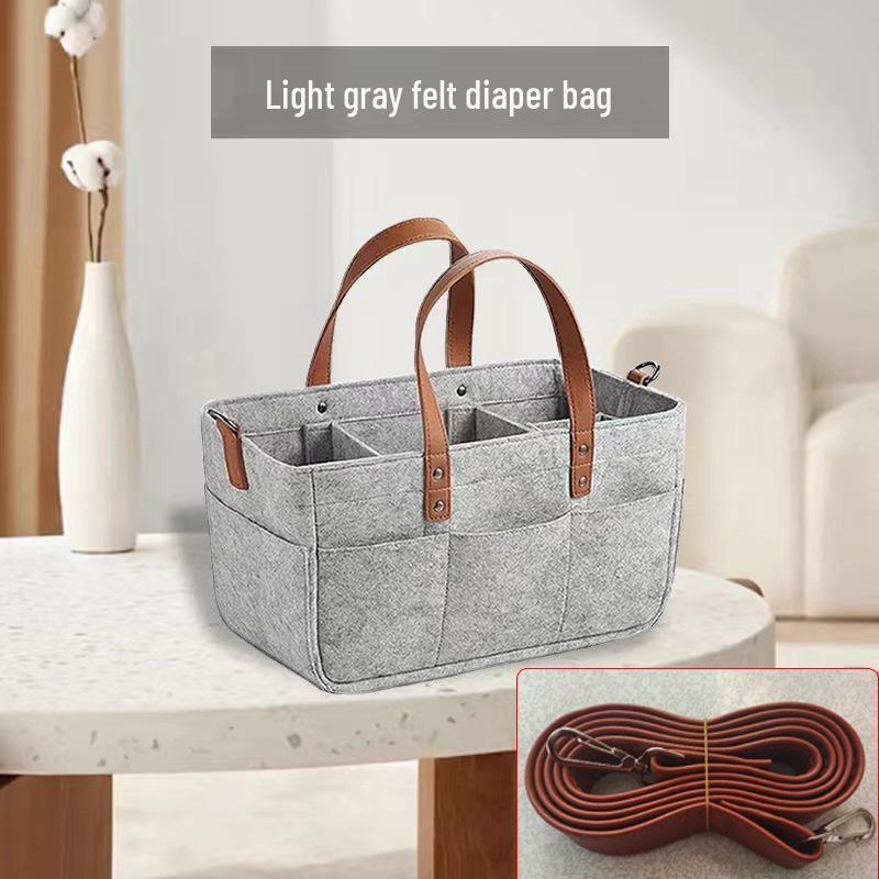 Sac à langer en feutre épaissi - Grande capacité, Sac à main pliable pour maman