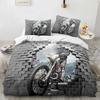 3D Print Motorcycle Bedding Set Boys Girls Twin Queen Size Duvet Cover Pillowcase Bed Boys Adult Fashion Home Textileextile