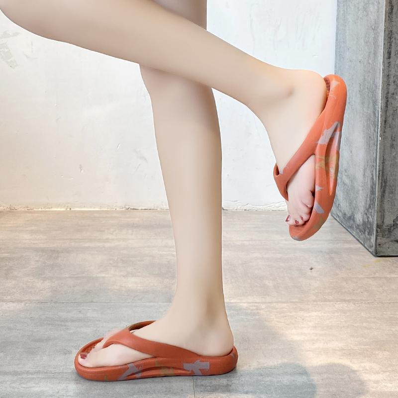 EVA Thong Platform Flip Flops for Women Summer Clip Toe Soft Sole Cloud Slippers Woman Thick Bottom Non Slip Beach Sandals Pink