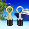 Snap-Handle Drain Plug – 316 Stainless Steel & Brass, Fits 3/4" 1" 1-1/4" Holes, Cam-Lock Marine Boat Drain Plug