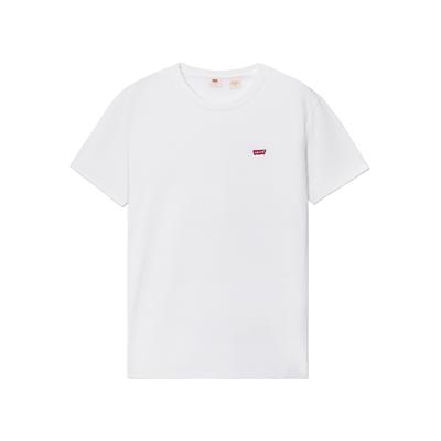 Levis Zomer Casual Ronde Hals Korte Mouw T-shirt Unisex Tops Wit 002U3-0000