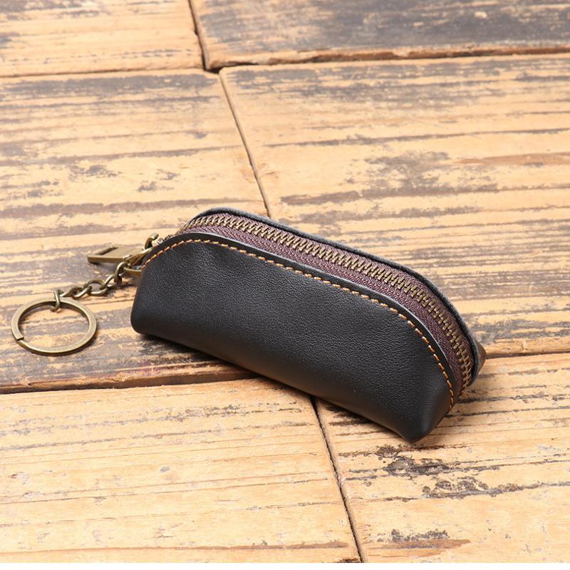 Retro Style Coin Purse Zipper Clutch Wallet and Card Case for Everyday Use Perfect Key Organizer Bag