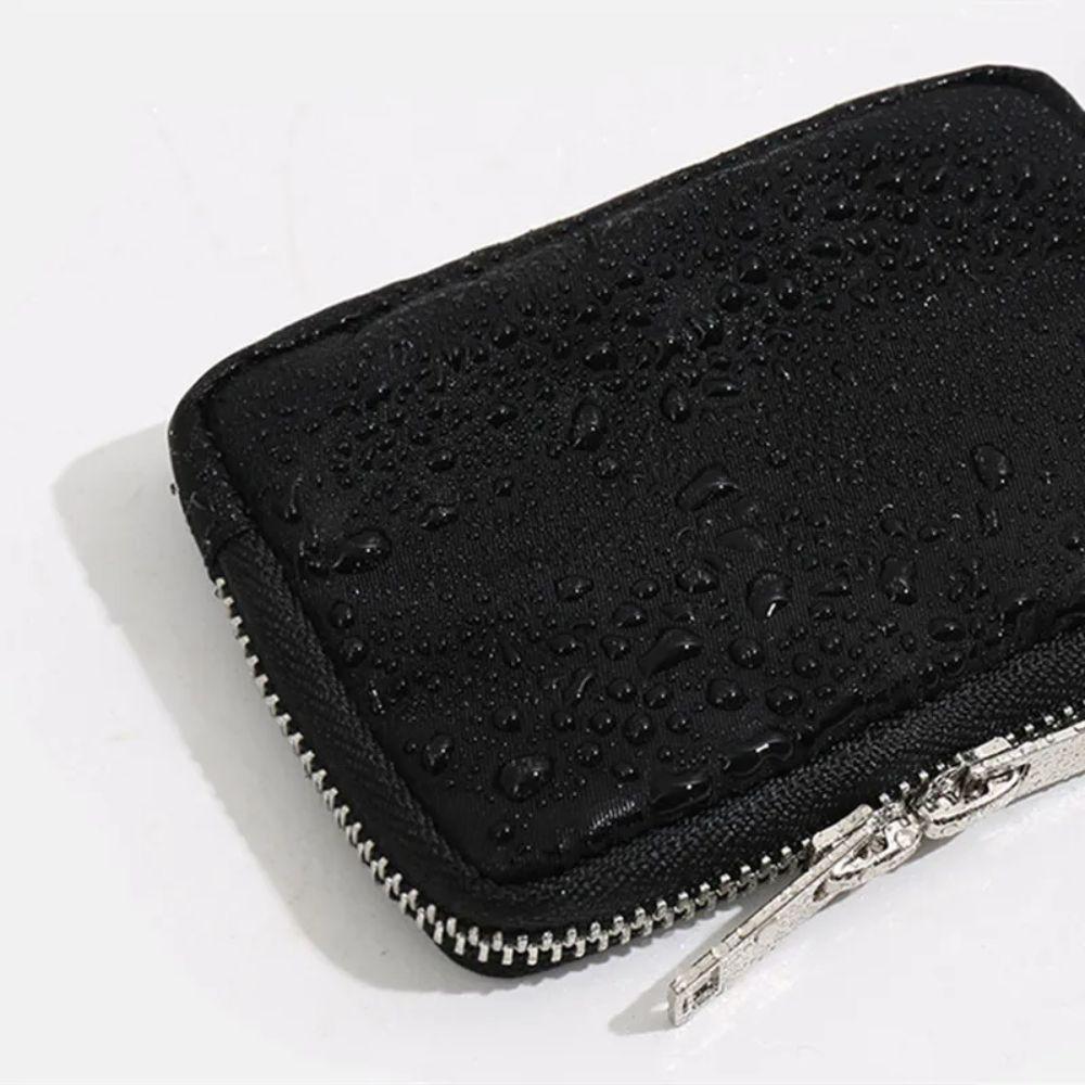 RFID Anti-theft Men Wallet Portable Mini Earbuds Storage Bag Nylon Coin Purse  Earphone Bag