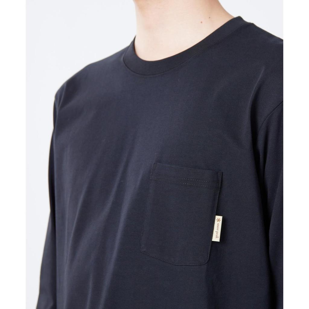Snow Peak TL Sunset Plating L/S T-Shirt SPTL-TS-26SU910 Black Size M - Unisex Outdoor Long Sleeve Tee