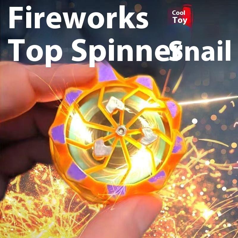 Leuchtender Magischer Bunter Explosiver Feuerwerkskreisel Studentenkampf Rotierendes Dekompressionspuzzle Feuerwerksspielzeug