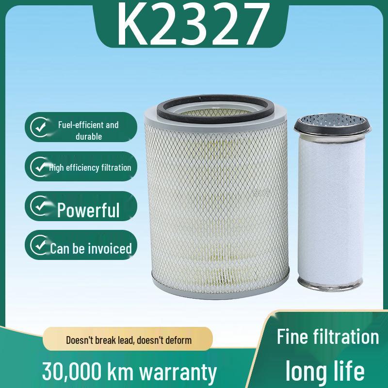 

K2327 Воздушный фильтр для Sinotruk Weiling, Foton, JAC Легкий грузовик, Легковой автомобиль, Школьный автобус Yutong и Микроавтобус