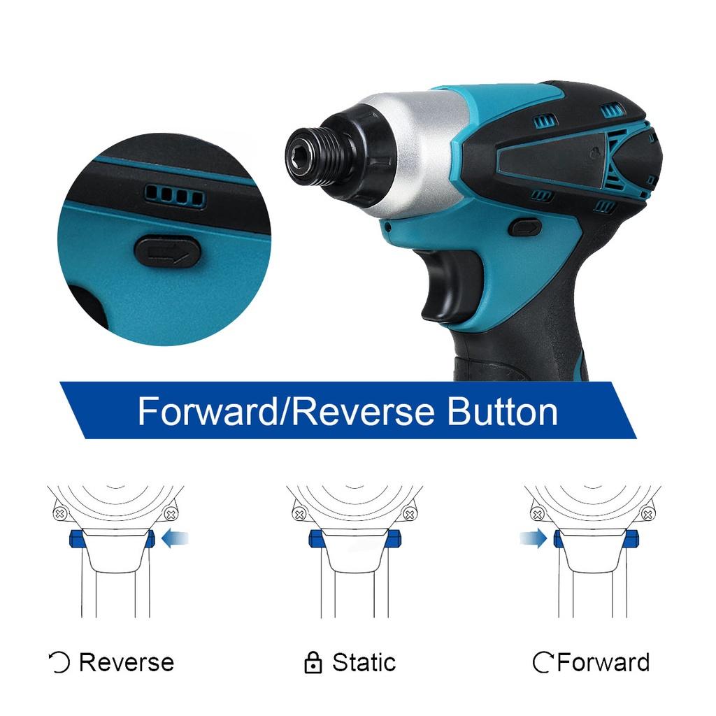 DC 12V Brushless 1/4 Inches Electric Screwdriver +Electric Drill Rechargeable Lithium Battery Power Tools with Box