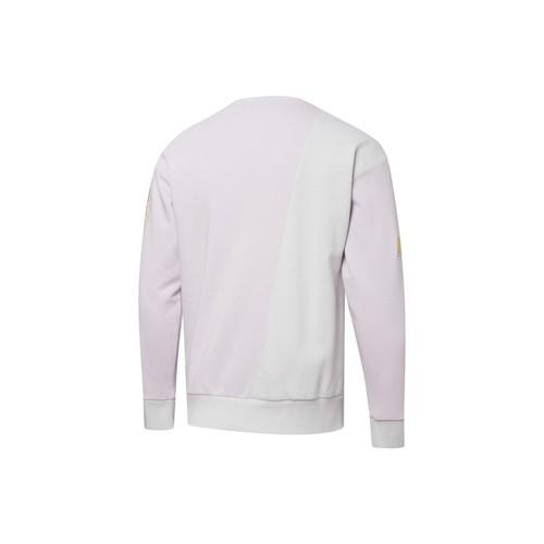PUMA Color-Blocked Letter Logo Crewneck Sweatshirt Unisex Purple