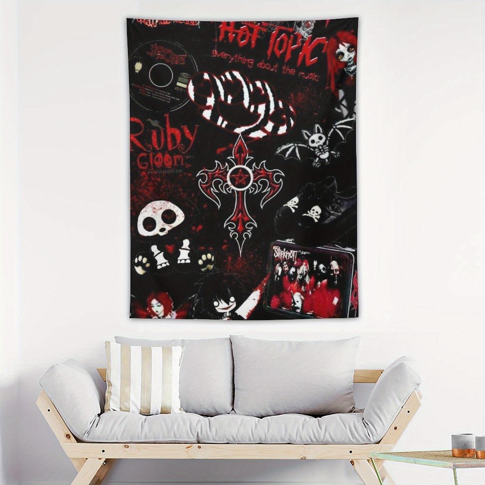 

Гобелен в готическом стиле Уникальный дизайн для домашнего декора Добавляет дерзкий и таинственный стиль и темное очарование Идеально подходит для смелых интерьеров 74x94cm(29x37in)