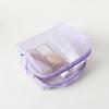 Purple Mesh Pouch with Handle