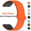 Quickfit 20 22 26 Mm For Garmin Fenix 8 7X 7 7S Silicone Magnetic Bracelet Fenix 5X 5S Plus 3HR Strap 20mm 22mm 26mm QuickFit