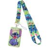 Cute Planet Plushie ID Card Holder with Slide Case & Lanyard for Phone and Access Cards