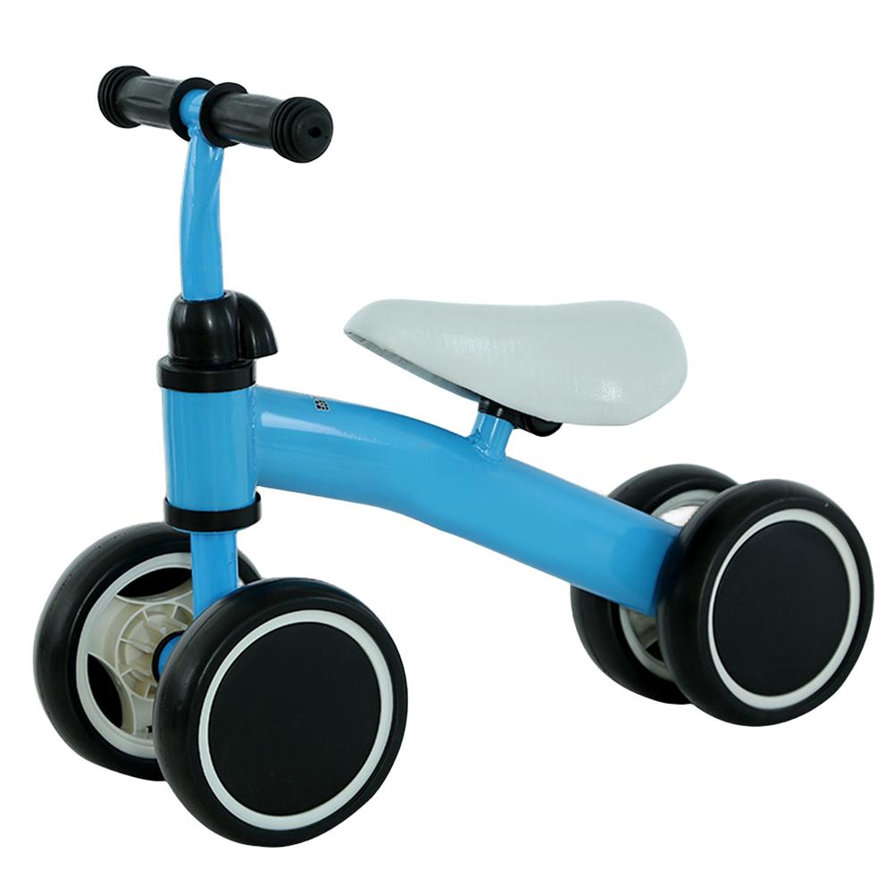 

Baby Balance Bike Toddler Balance Bike Ergonomic Seat Baby Learning Walker 4 Wheels No Pedals Riding For 1-3 Years Old Kids синий