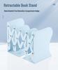 Little Sheep Cartoon Piano Desktop Organizer: Retractable Folding Bookshelf & Thickened Book Clip for Students