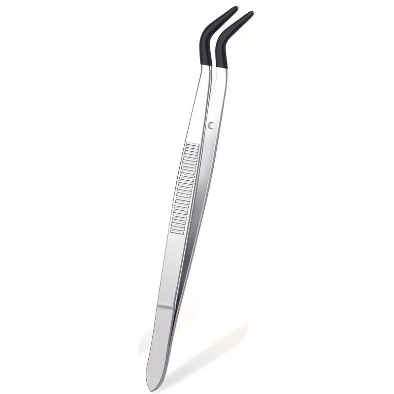 1/2/4 szt. Pęsety z gumowymi końcówkami Pęsety Gumowe Pokryte PVC Silikonem Nie rysujące Płaska końcówka Zagięta końcówka Pęsety Pęsety z końcówkami