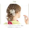 Soubien Hair Ornament Coming of Age Ceremony Dried Flower Taste Furisode Graduation Ceremony Hakama Kasumi Grass 2 Piece Set B Beige (sbn-kaz10131)