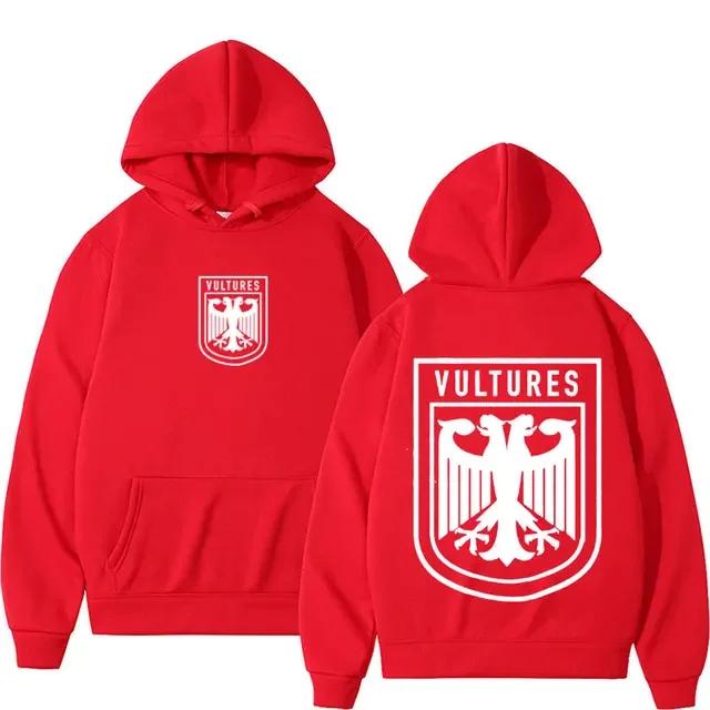 Rapper Kanye West Vultures Stampato Autunno/Inverno Uomo/Donna Hip Hop Moda Retro Abbigliamento Sportivo Felpe Casual Street Wear