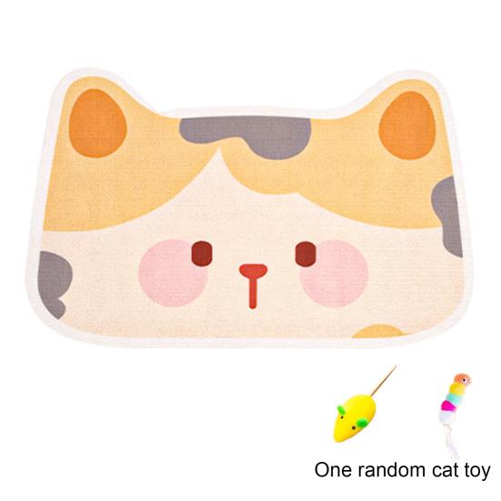 Nástěnná podložka na škrábání pro kočky Kreslený design kočky Samolepicí podložka na škrábání pro kočky v interiéru Chránič nábytku pro koberec pohovku