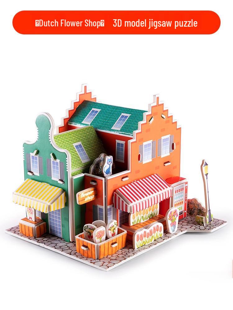 

3D Пазл-конструктор ручной работы для мальчиков и девочек - Раннее обучение, Головоломка, Миниатюрная сборная игрушка