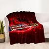 White Stripes Blanket Ultra-Soft Suitable for Picnics Office Chair Livingroom All-Season Use Playful Design Gift for Travel Home Birthdays