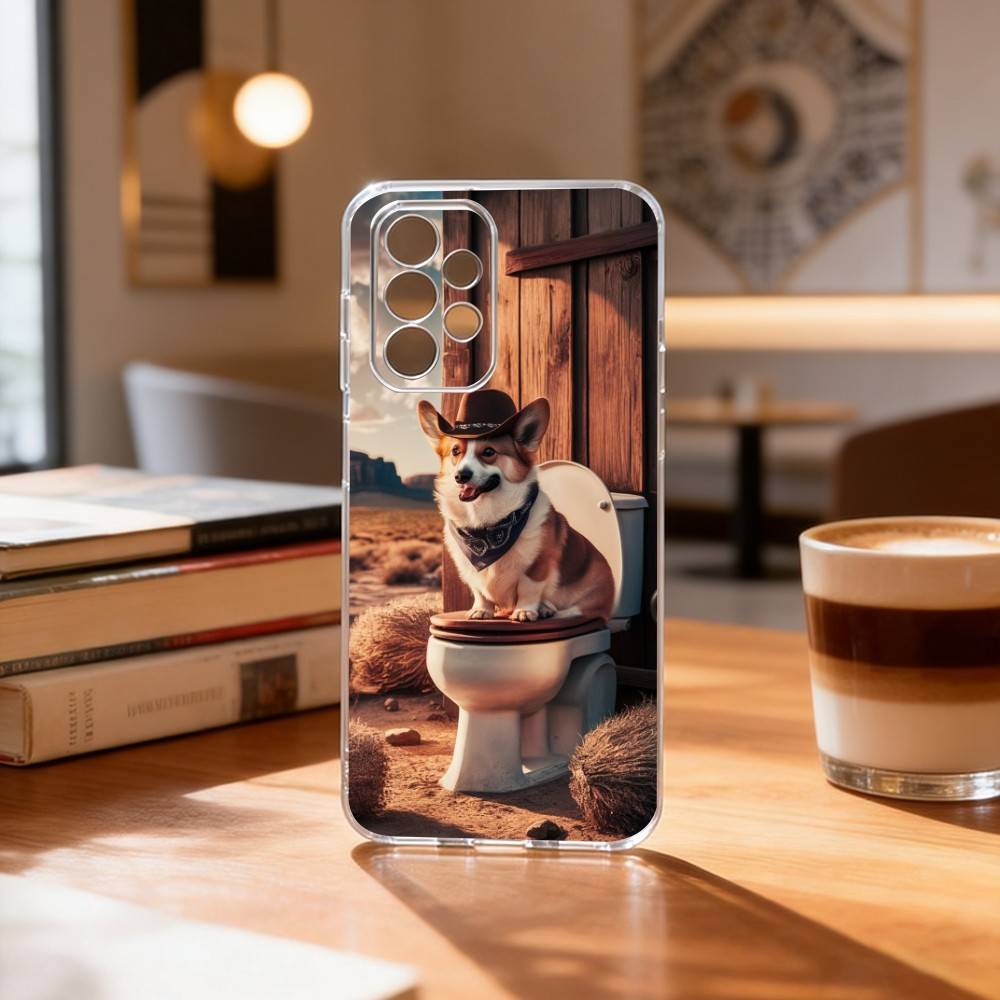 Corgi Süß Transparente Silikon Hülle Weich Für Samsung S25,S24,S21,S22,S23,S30,Ultra,S20,Plus,Fe