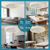 Ceiling fan with light 2-in-1 LED Fan Light E27 Base Wireless fan Lamp Remote Control Wall Control Bedroom Light chandelier fan