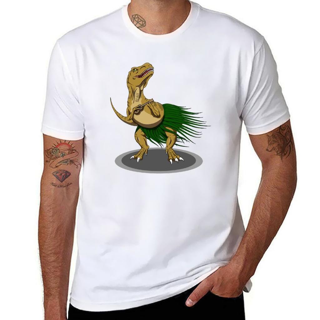 Trex Ukulele Tshirt Thanksgiving Casual Tee