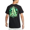 Nike Printed Round Neck Casual Short Sleeve T-Shirt Men Tops Black FQ4911-010