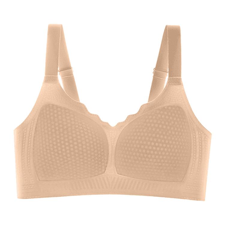 D Honeycomb Cup Ultra-thin and light breathable cup bra anti-sagging gathering no steel ring bra
