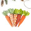 Festive Home Accessories Holiday Decoration 5pcs Easter Carrot Ornaments Artificial Fabric Carrots for Home Decorations Party
