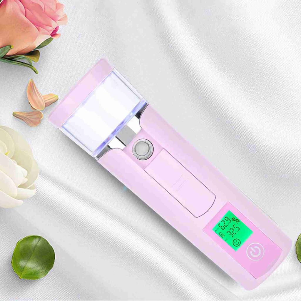 Cool Mist Sprayer Face Nano Atomization Handy Moisturizing Mist Spray Skin Beauty 40ml Pink