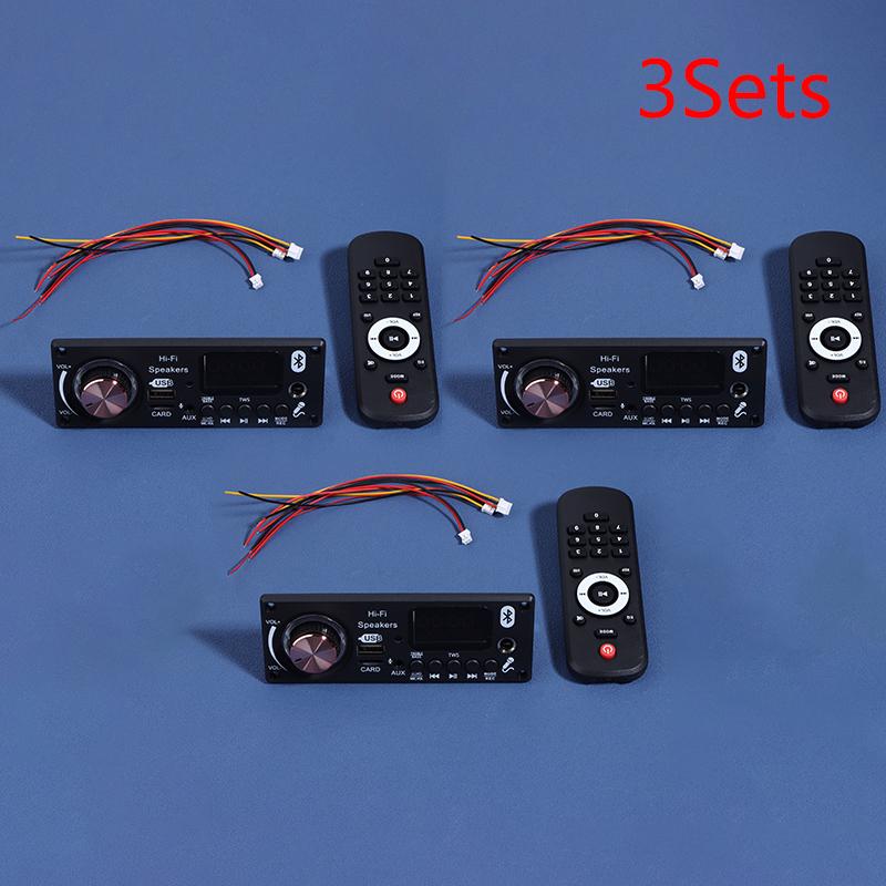 DC 12V MP3 BT Dekodierplatine Auto-Audio MP3-Dekoder BT 5.3 Ohne Verstärker USB TF UKW-Radio Modul Farbdisplay MP3-Player