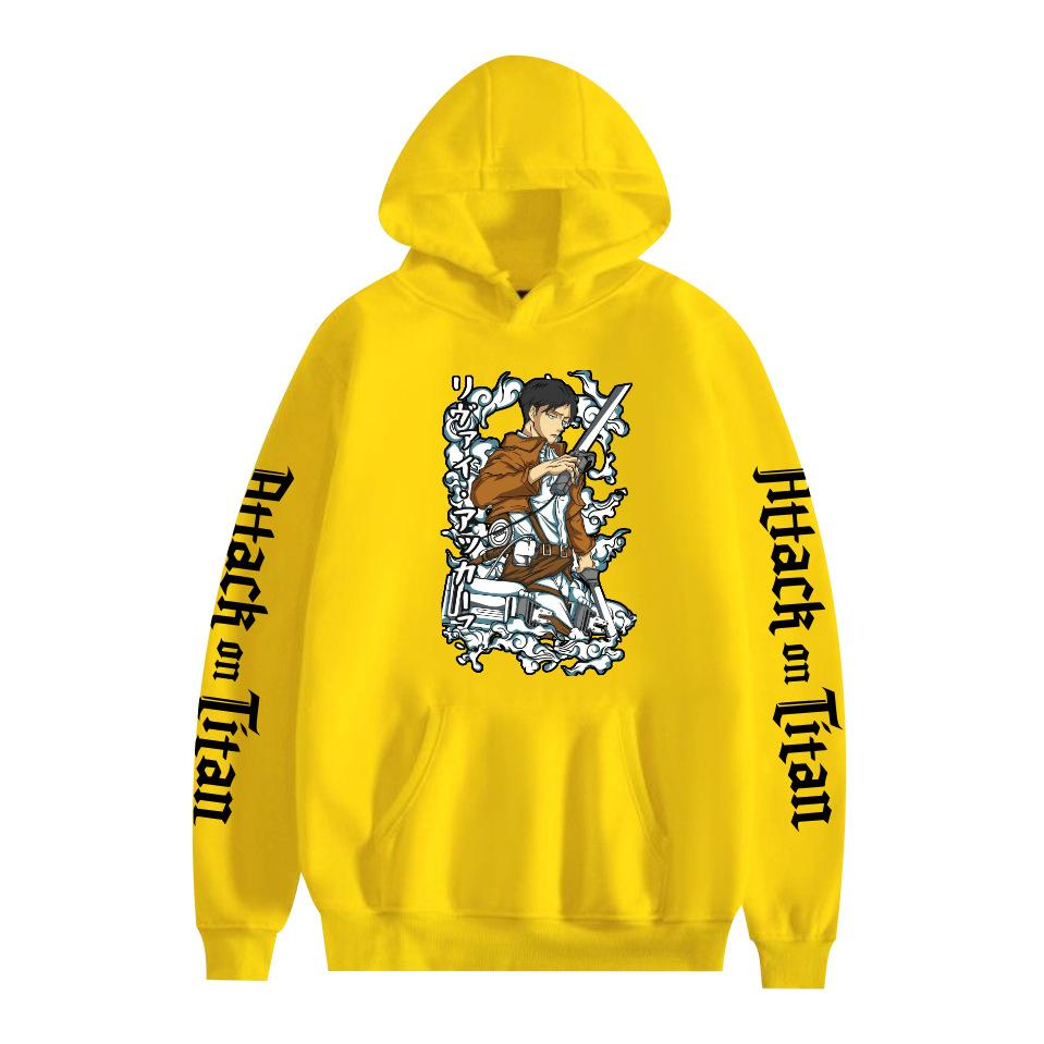 Mens Hooded Attack on Titan Anime Printed Streetwear Pullover Sweatshirt Fashion Hoodie Casual Hip Hop New Men Tracksuit Streetwear